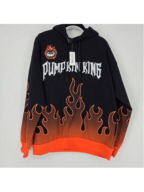 Disney Nightmare Before Christmas Hoodie Medium Jack Skellington Pumpkin King NW